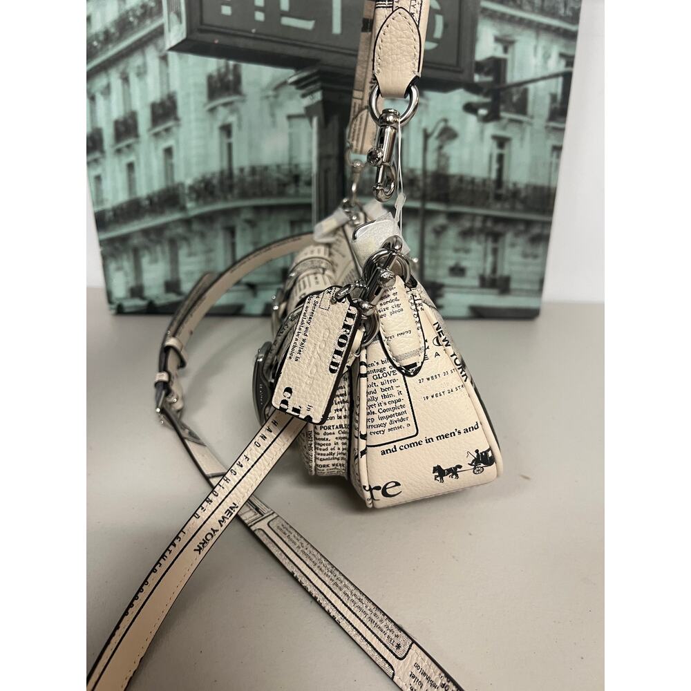 Coach CDC12 Ashton Shoulder Bag With Newspaper Print - Picture 4 of 11